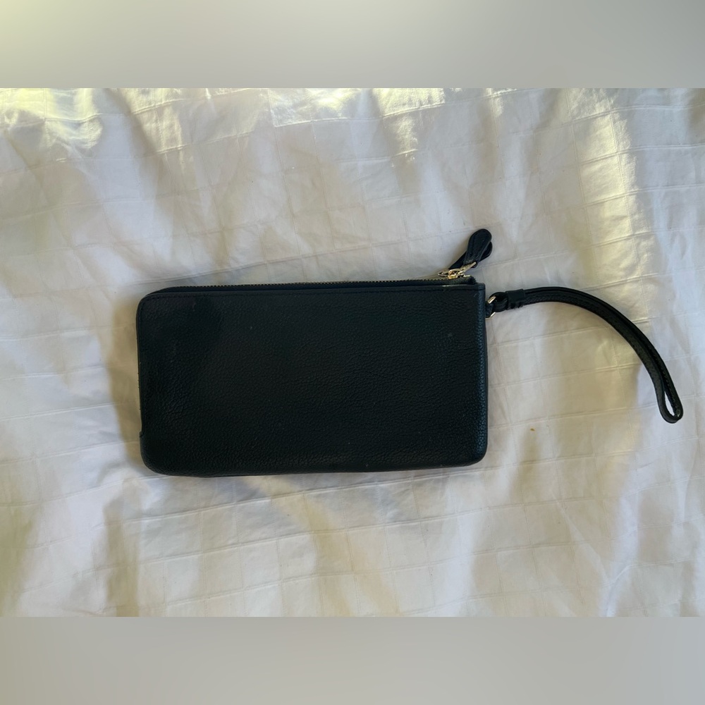 🐴Coach🐴 Black Leather Wristlet - Picture 6 of 8